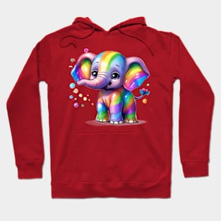 Rainbow baby elephant Hoodie